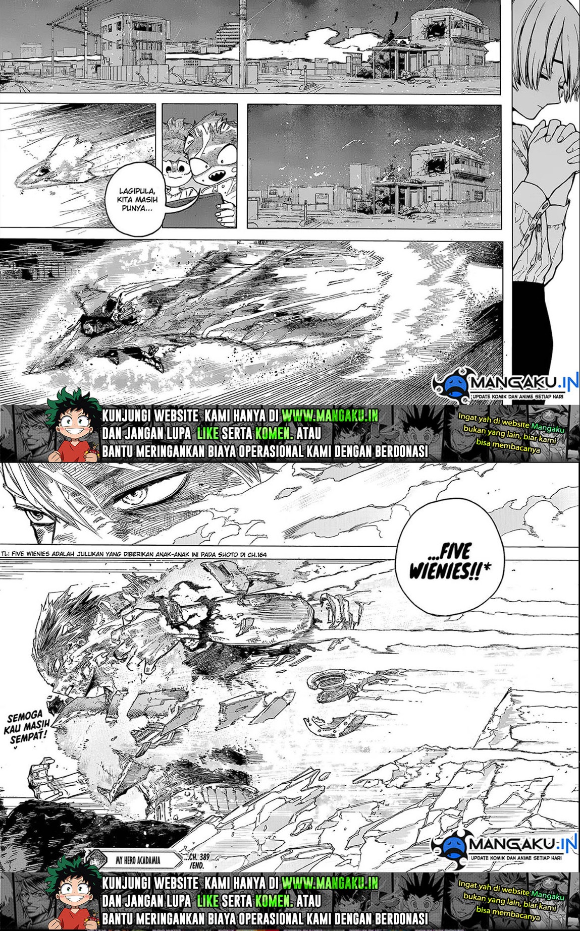 Boku no Hero Academia Chapter 389 Gambar 7