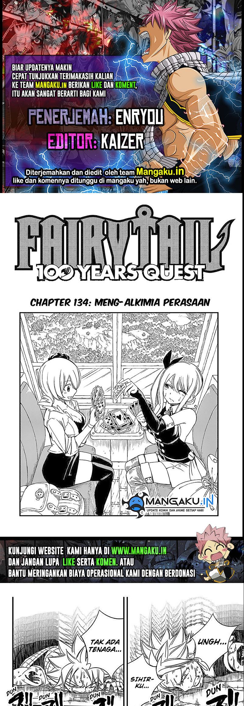 Komik Fairy Tail: 100 Years Quest Chapter 134 gambar nomor 1