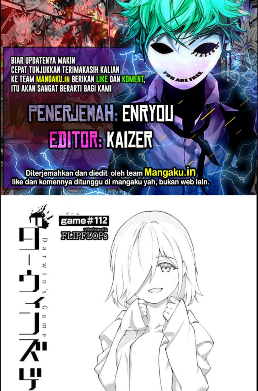 Komik Darwins Game Chapter 112.1 gambar nomor 1