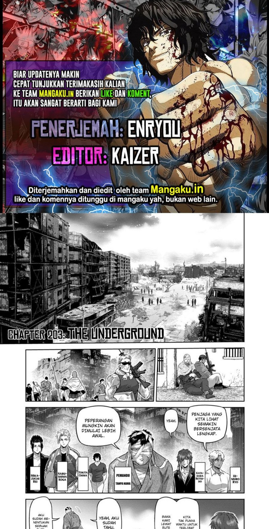 Komik Kengan Omega Chapter 203 gambar nomor 1