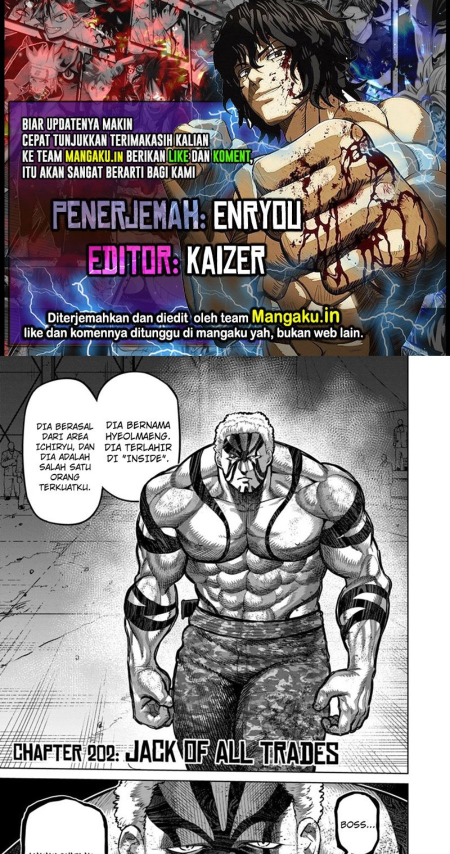 Komik Kengan Omega Chapter 202 gambar nomor 1