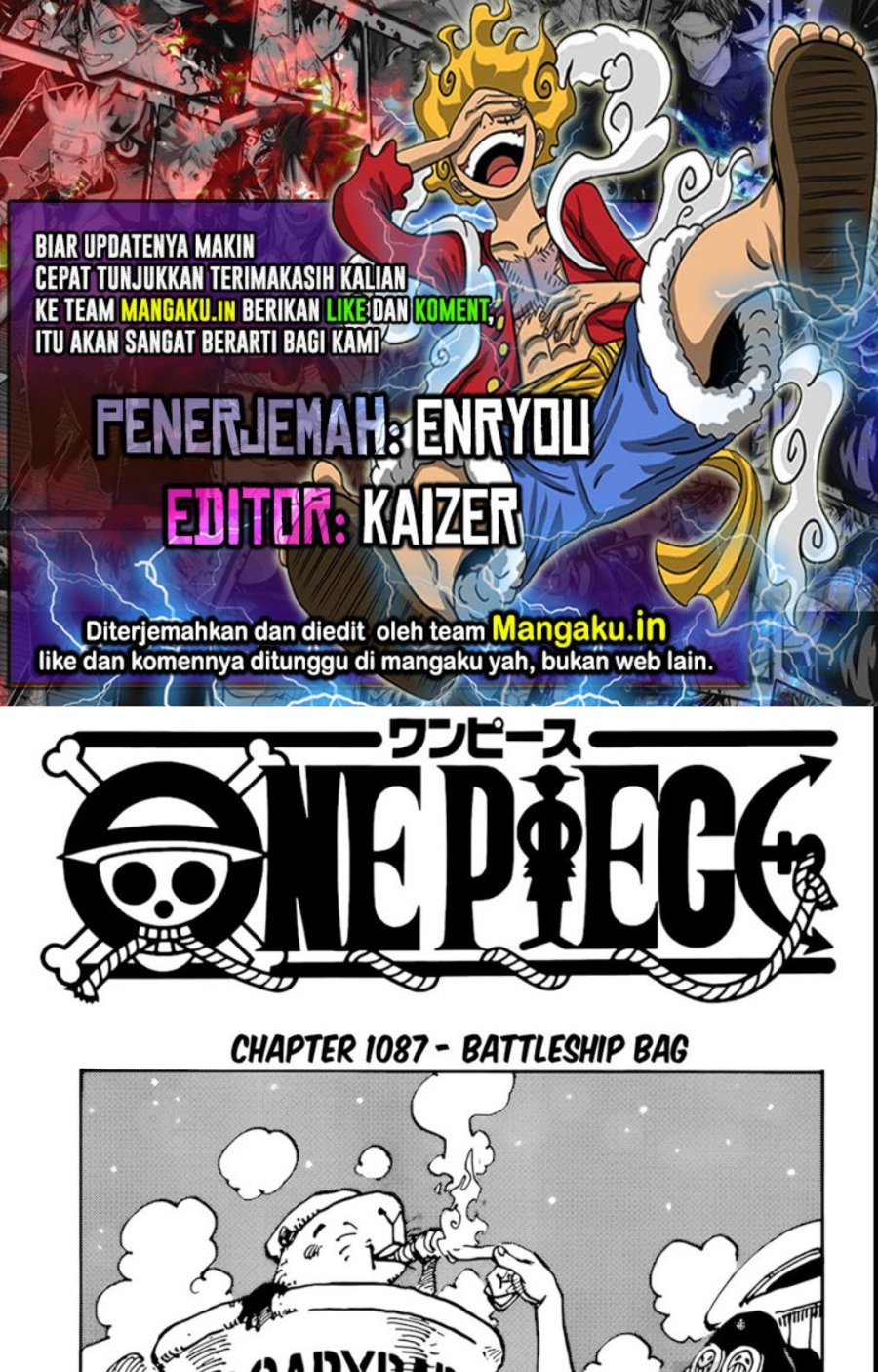 Komik One Piece Chapter 1087 gambar nomor 1