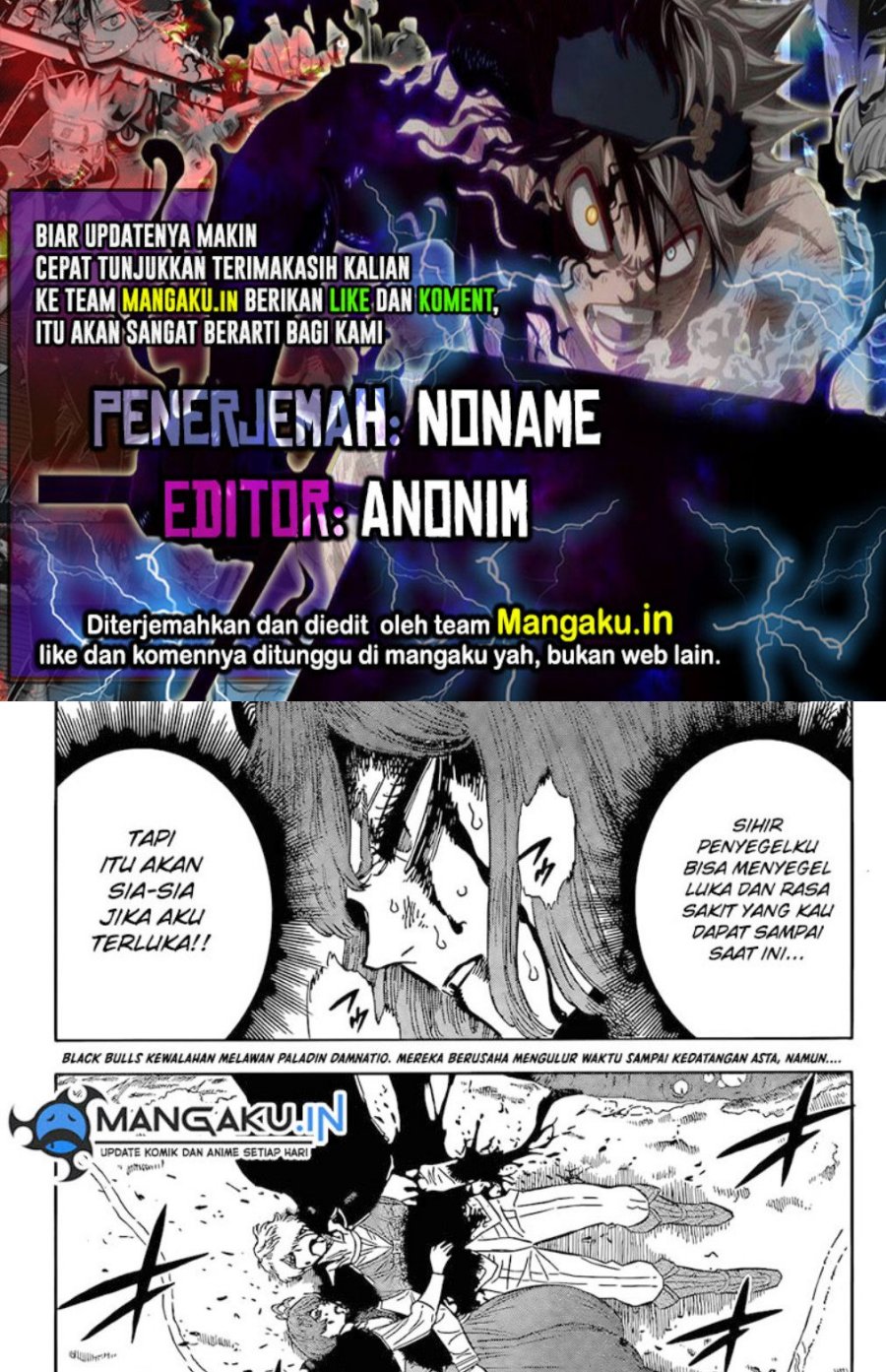 Komik Black Clover Chapter 365 gambar nomor 1