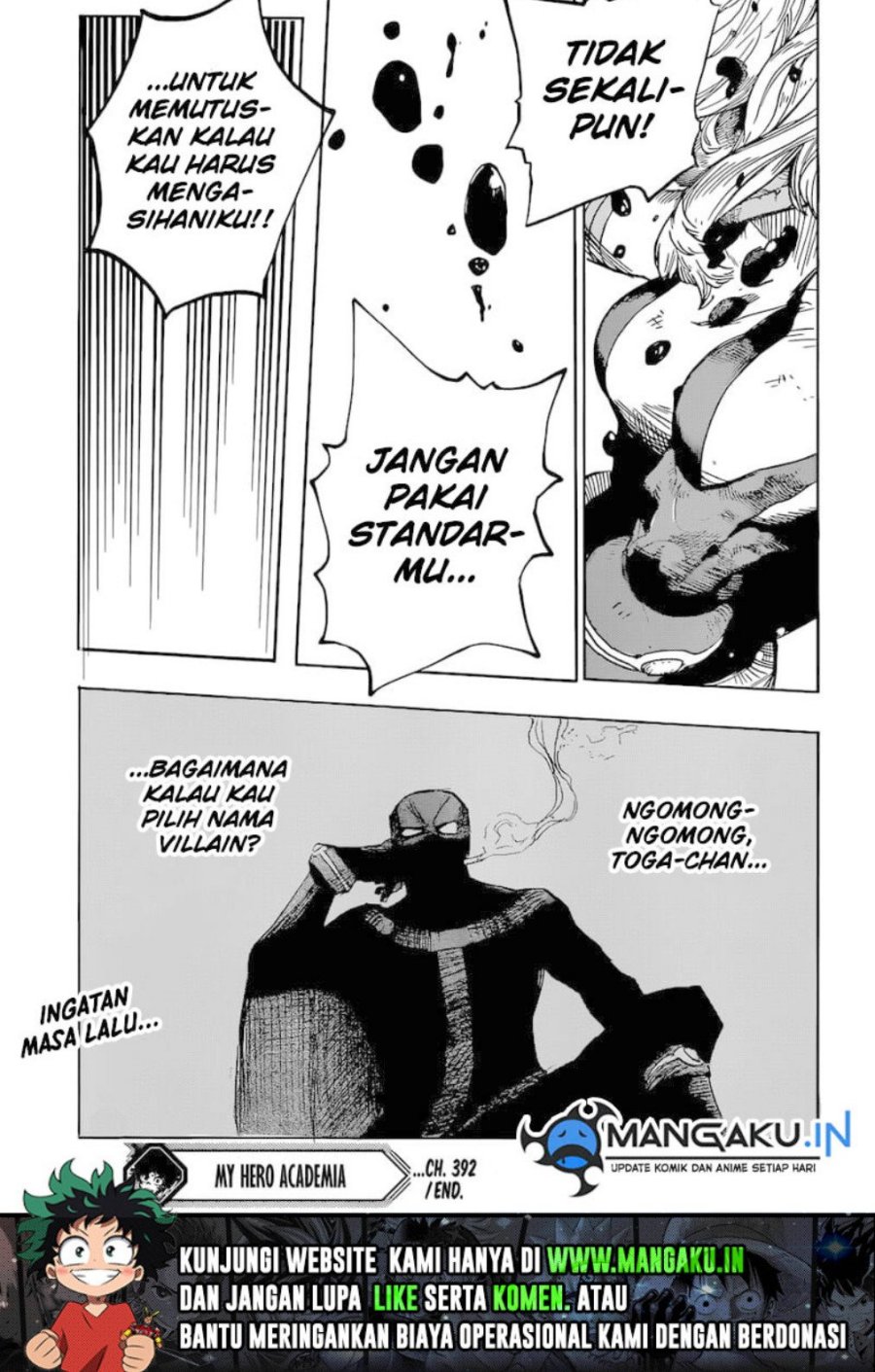 Boku no Hero Academia Chapter 392 Gambar 13