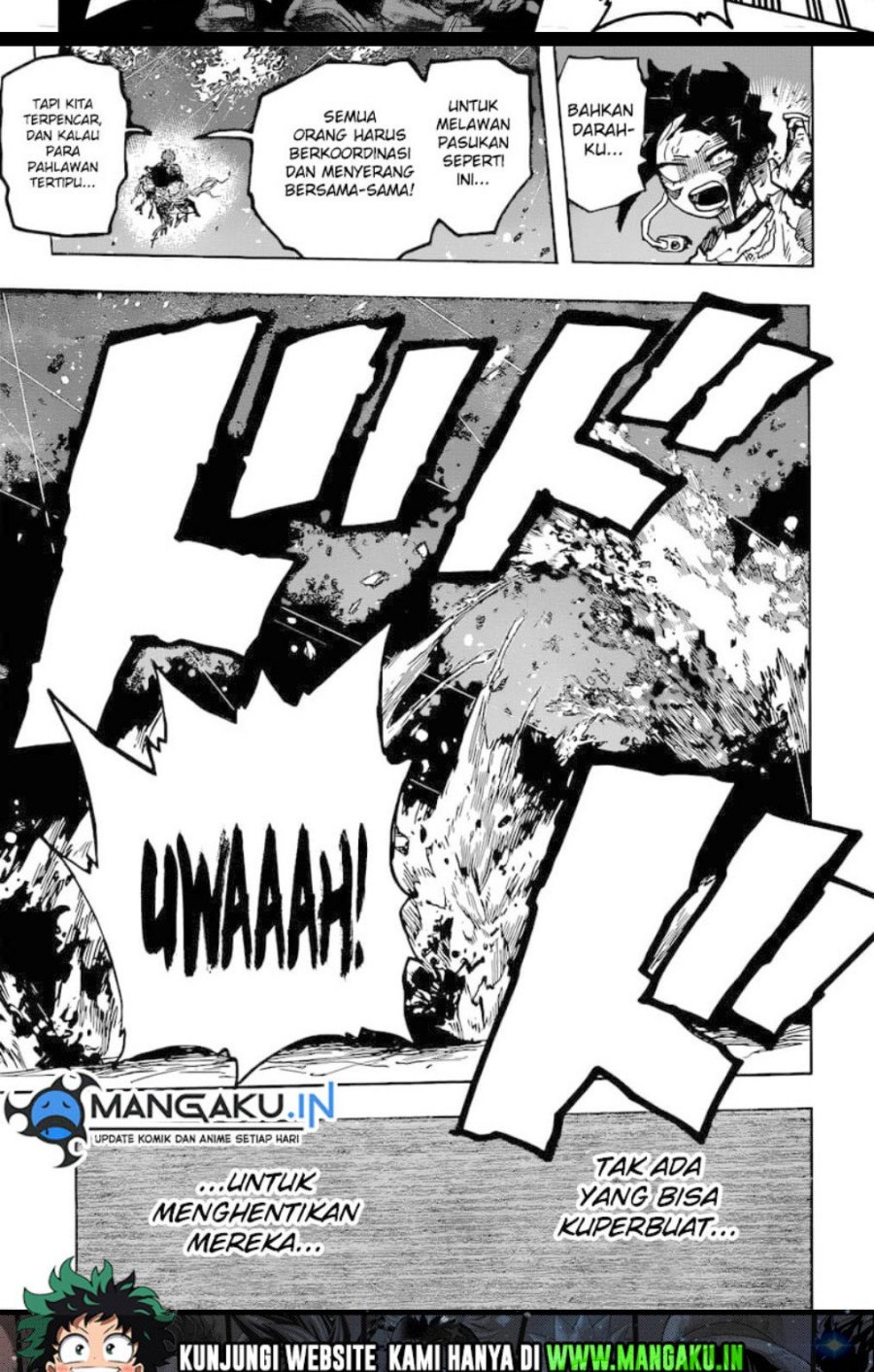 Boku no Hero Academia Chapter 392 Gambar 9