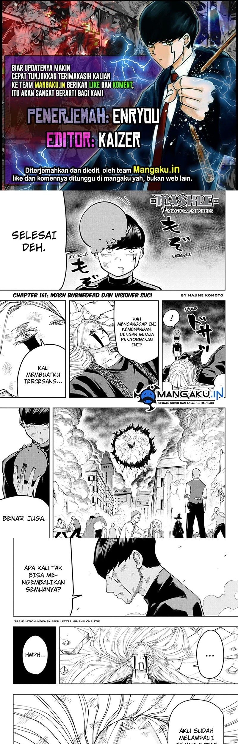 Komik Mashle: Magic and Muscles Chapter 161 gambar nomor 1