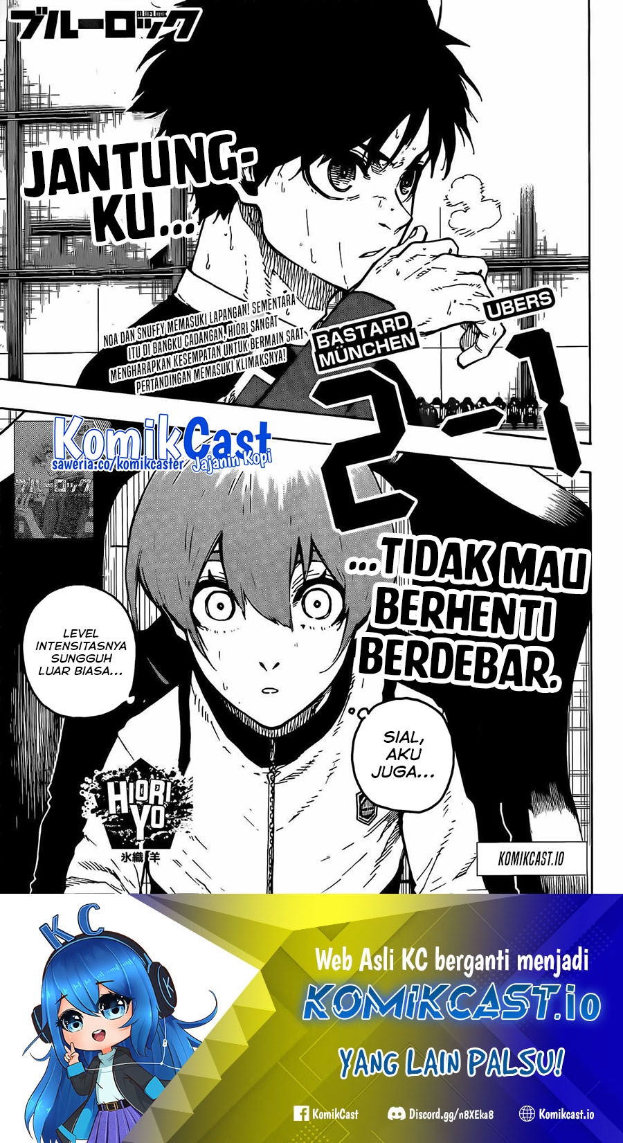 Manga Blue Lock Chapter 222 gambar nomor 2