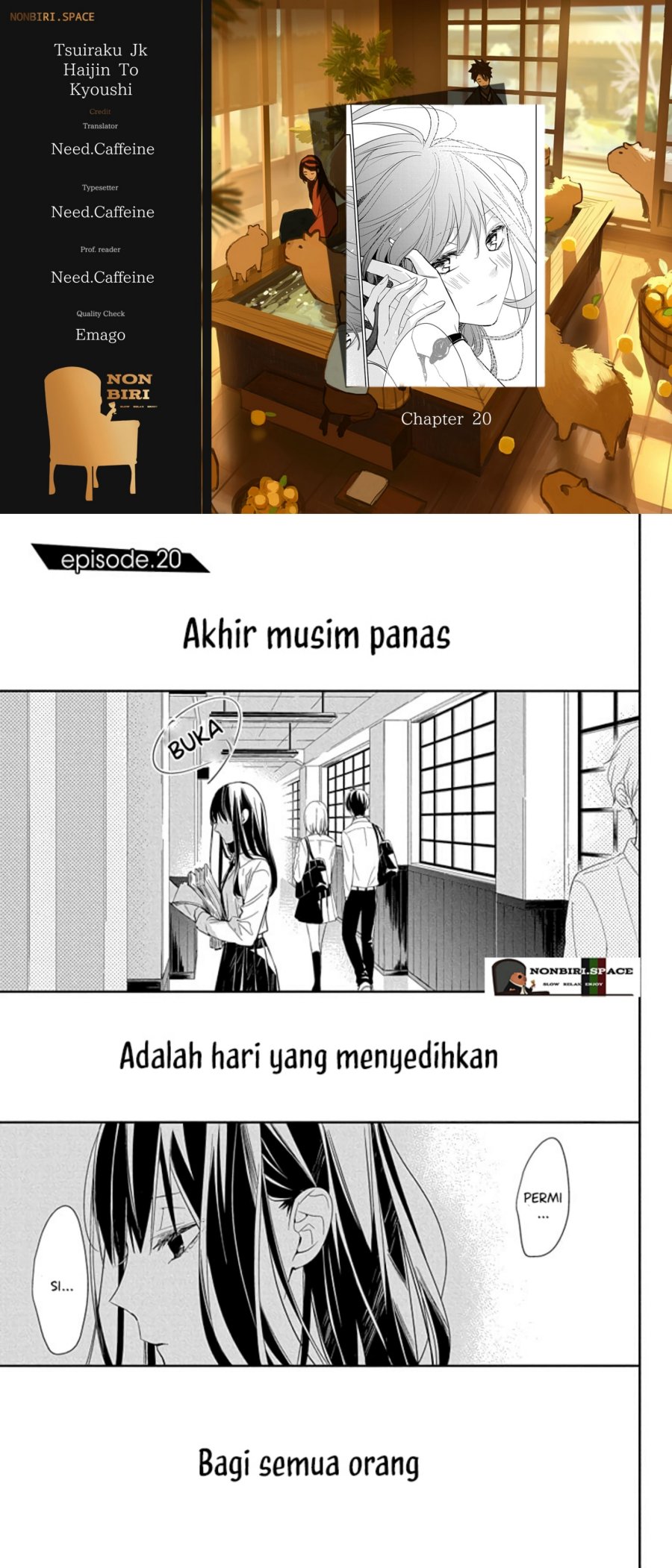 Komik Tsuiraku JK to Haijin Kyoushi Chapter 20 gambar nomor 1