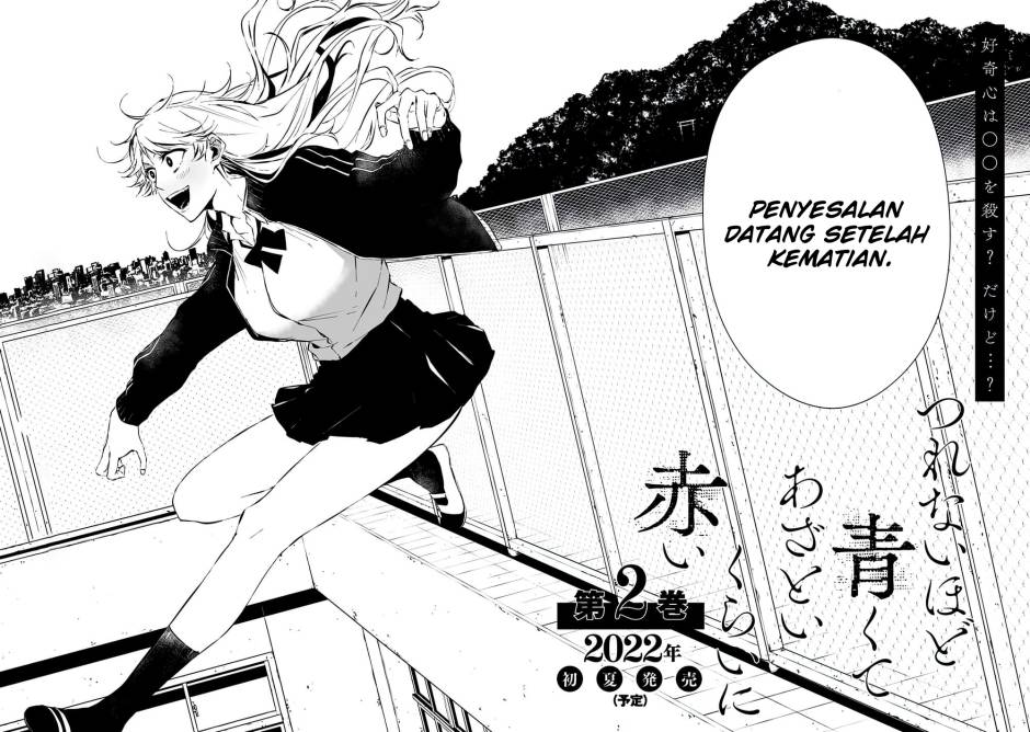 Tsurenai Hodo Aokute Azatoi Kurai ni Akai Chapter 08 Gambar 21