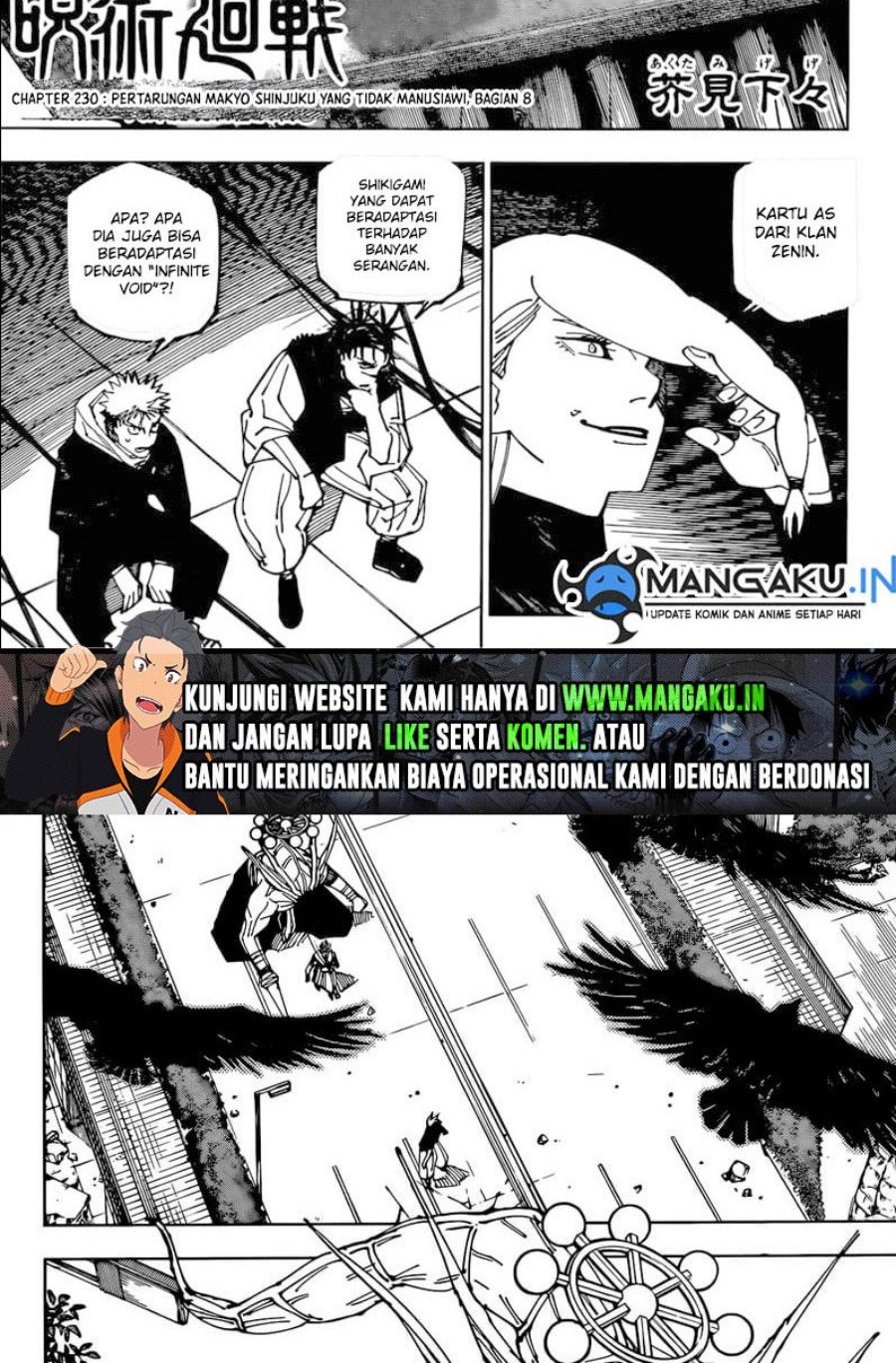 Manga Jujutsu Kaisen Chapter 230 gambar nomor 2
