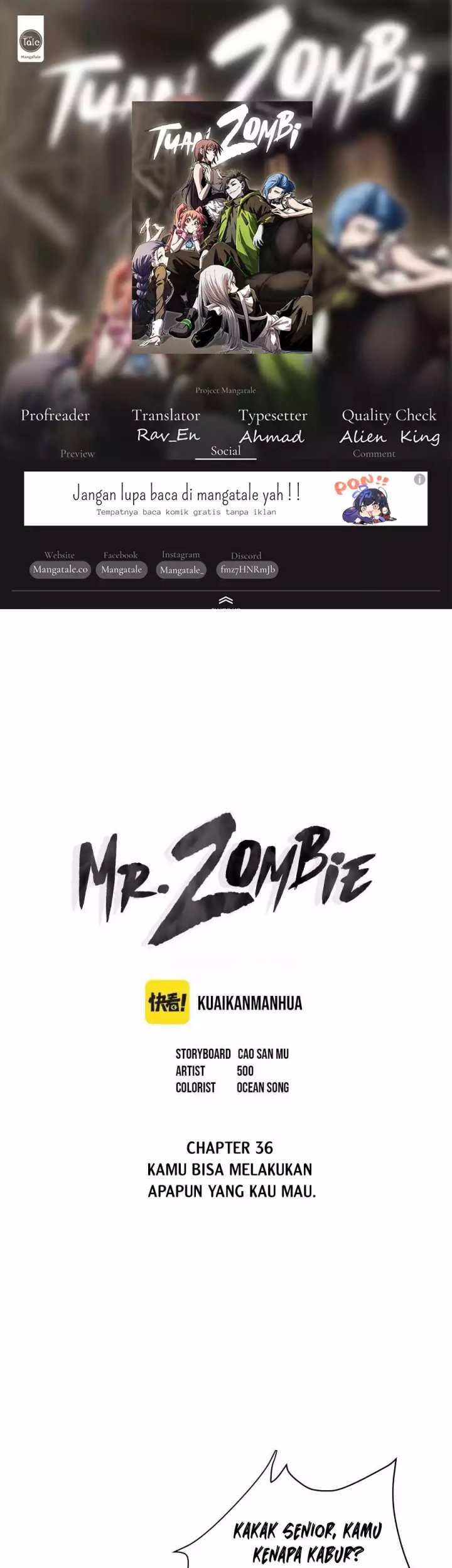 Komik Mr. Zombie Chapter 36 gambar nomor 1