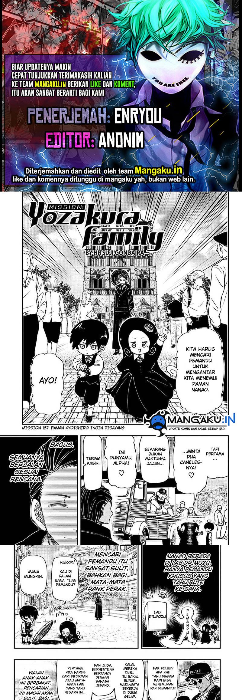 Komik Mission: Yozakura Family Chapter 186 gambar nomor 1