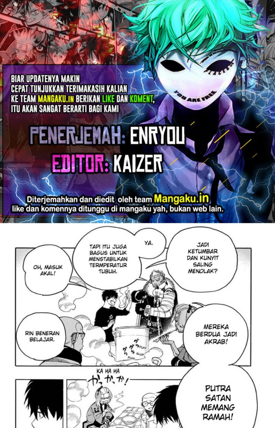 Komik Ao no Exorcist Chapter 143.2 gambar nomor 1