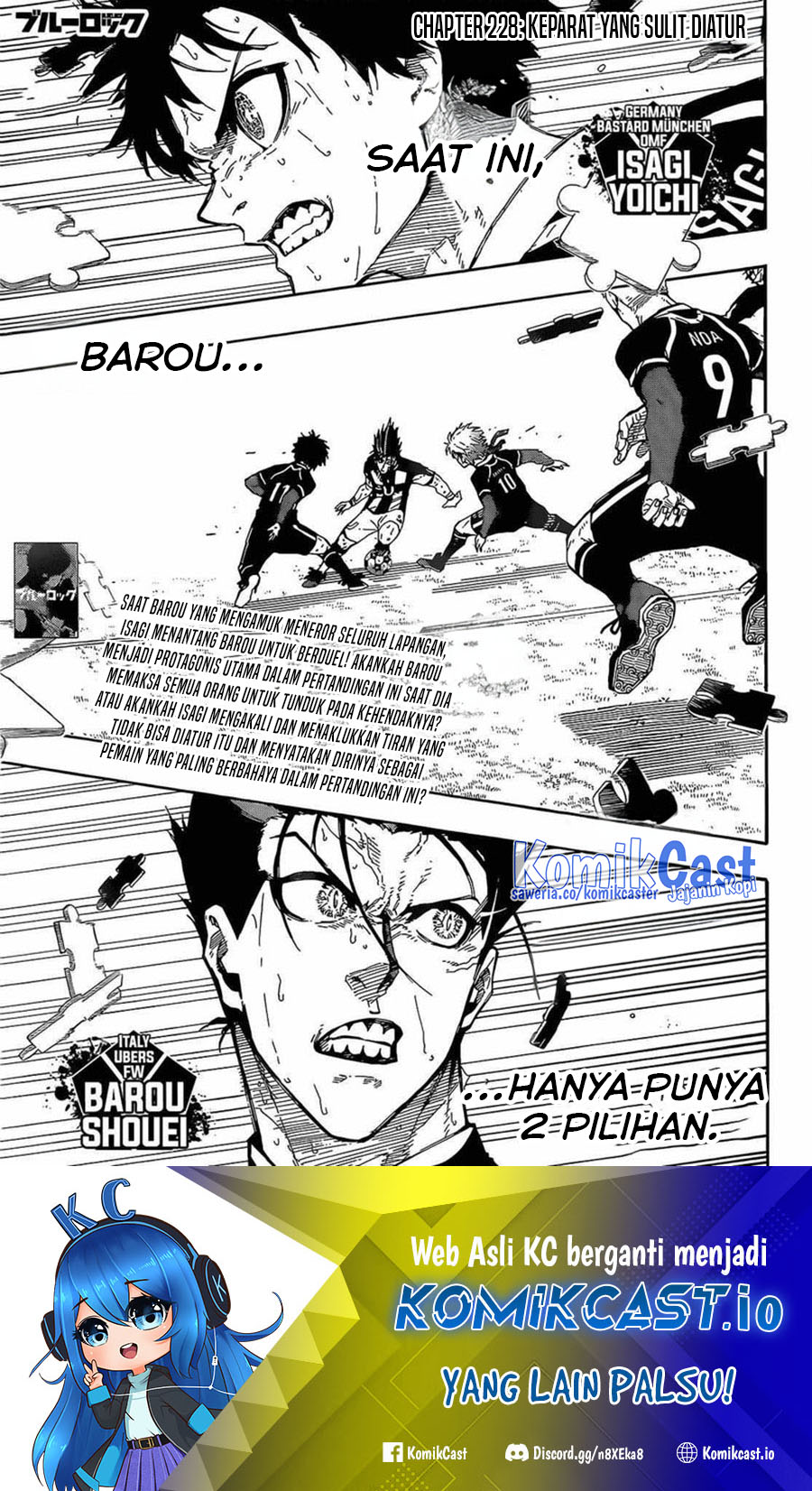 Manga Blue Lock Chapter 228 gambar nomor 2