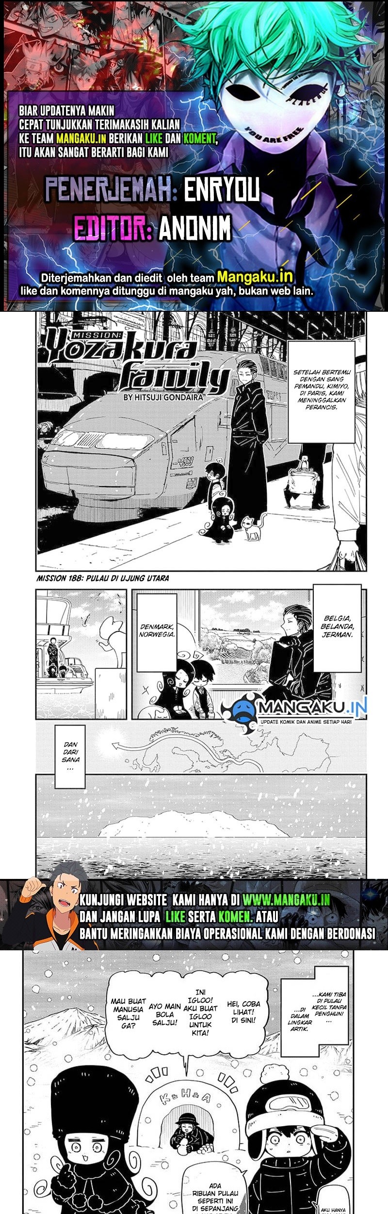 Komik Mission: Yozakura Family Chapter 189 gambar nomor 1