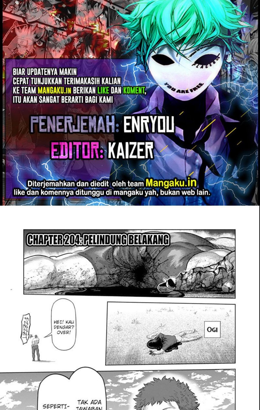 Komik Kengan Omega Chapter 204 gambar nomor 1