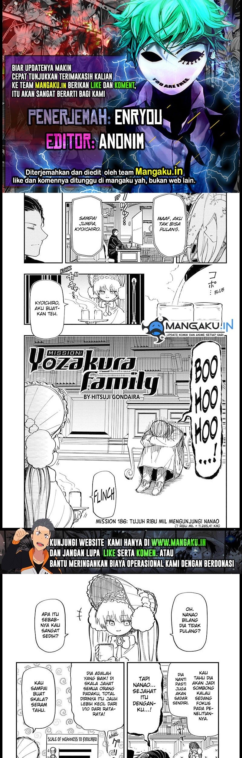 Komik Mission: Yozakura Family Chapter 185 gambar nomor 1