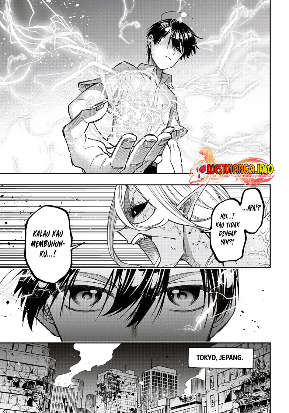 Kyuuseishu MESHIA ~Isekai wo sukutta moto yuusha ga mamono no afureru genjitsu sekai wo musou suru~ Chapter 19 Gambar 9