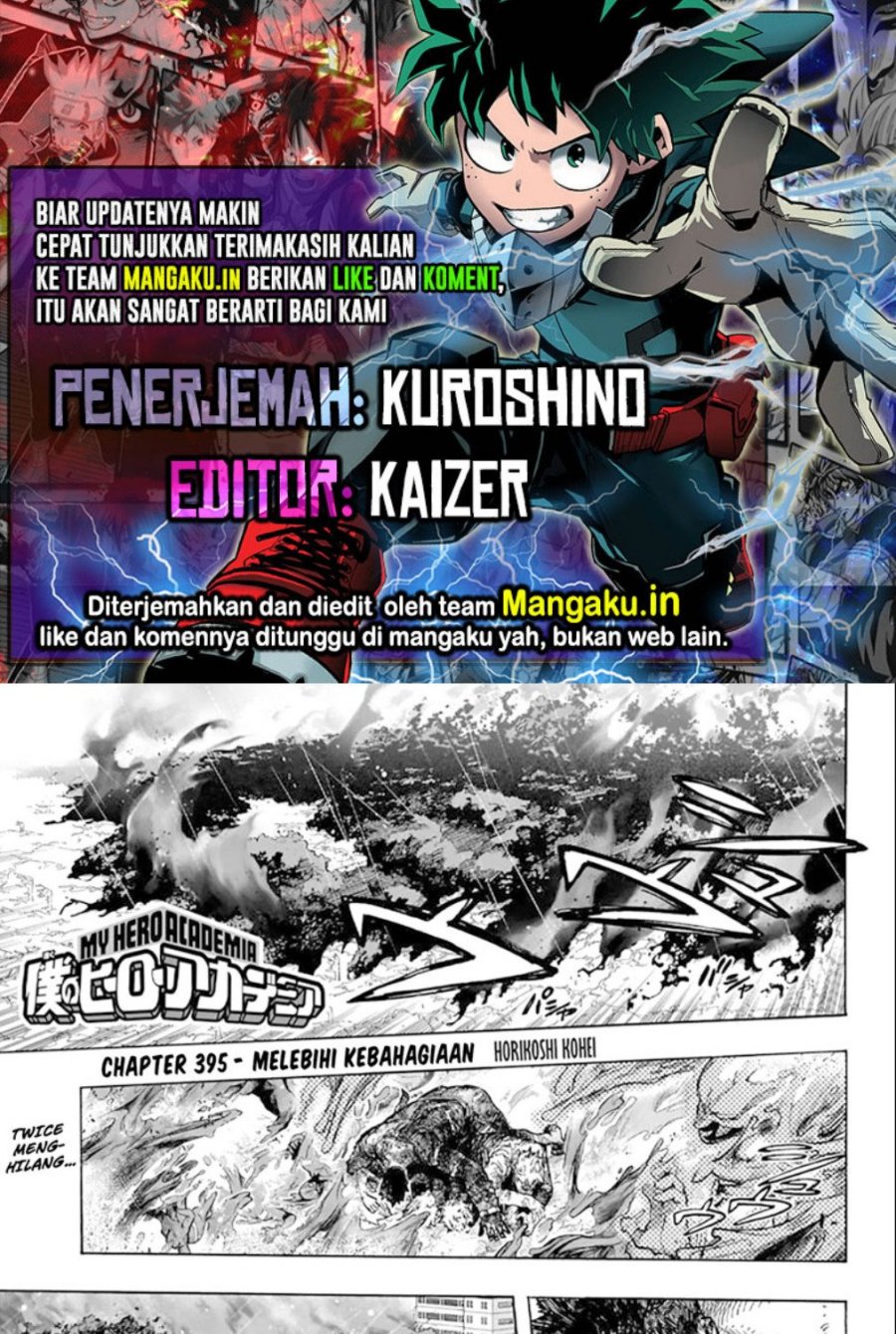 Komik Boku no Hero Academia Chapter 395 gambar nomor 1