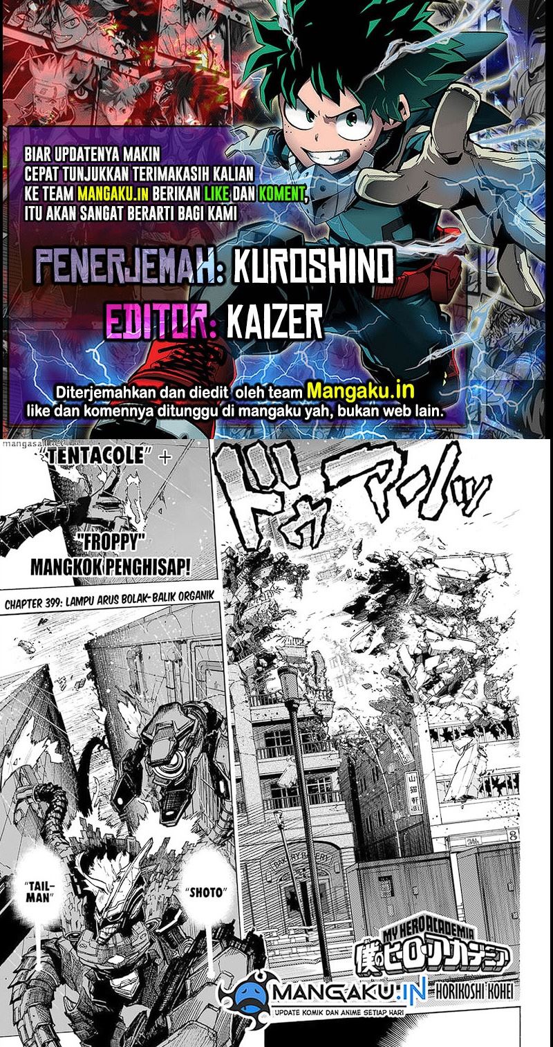Komik Boku no Hero Academia Chapter 399 gambar nomor 1