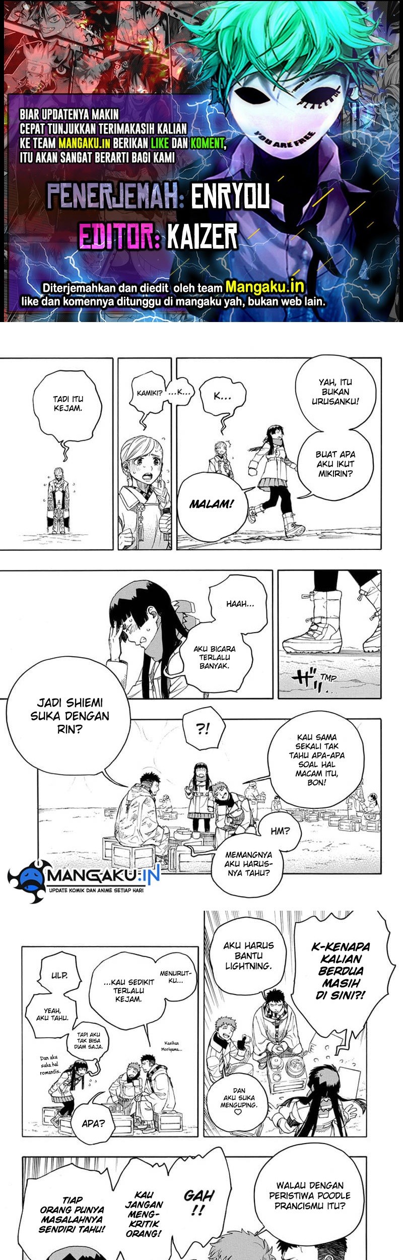 Komik Ao no Exorcist Chapter 144.2 gambar nomor 1