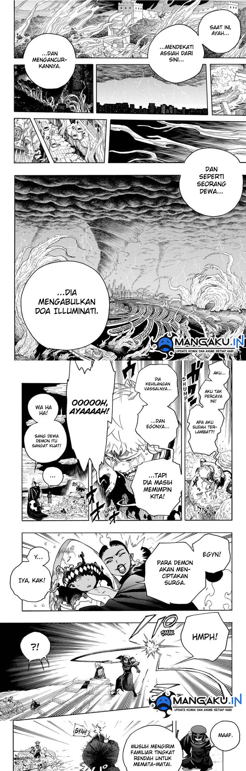 Ao no Exorcist Chapter 144.2 Gambar 7