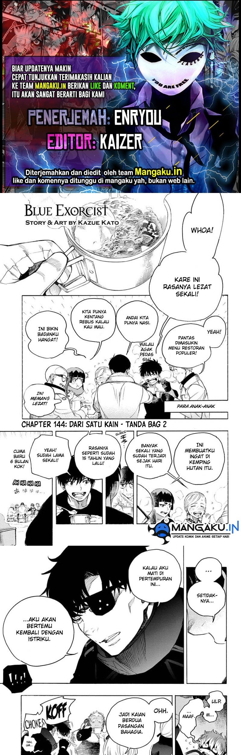 Komik Ao no Exorcist Chapter 144.1 gambar nomor 1