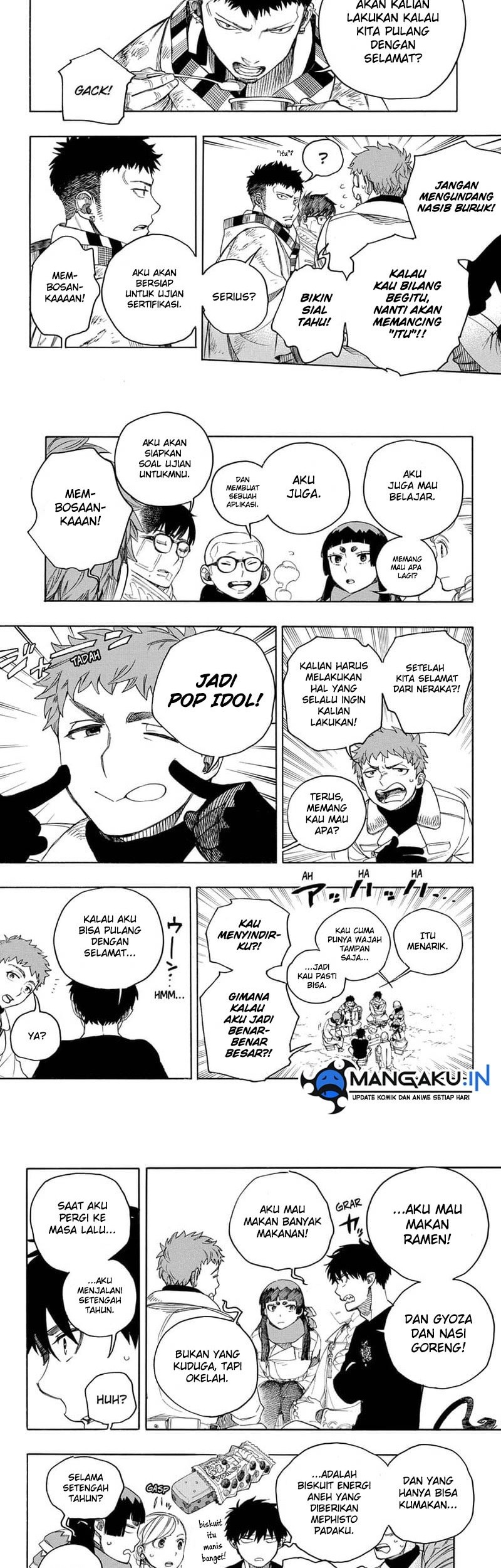 Ao no Exorcist Chapter 144.1 Gambar 5