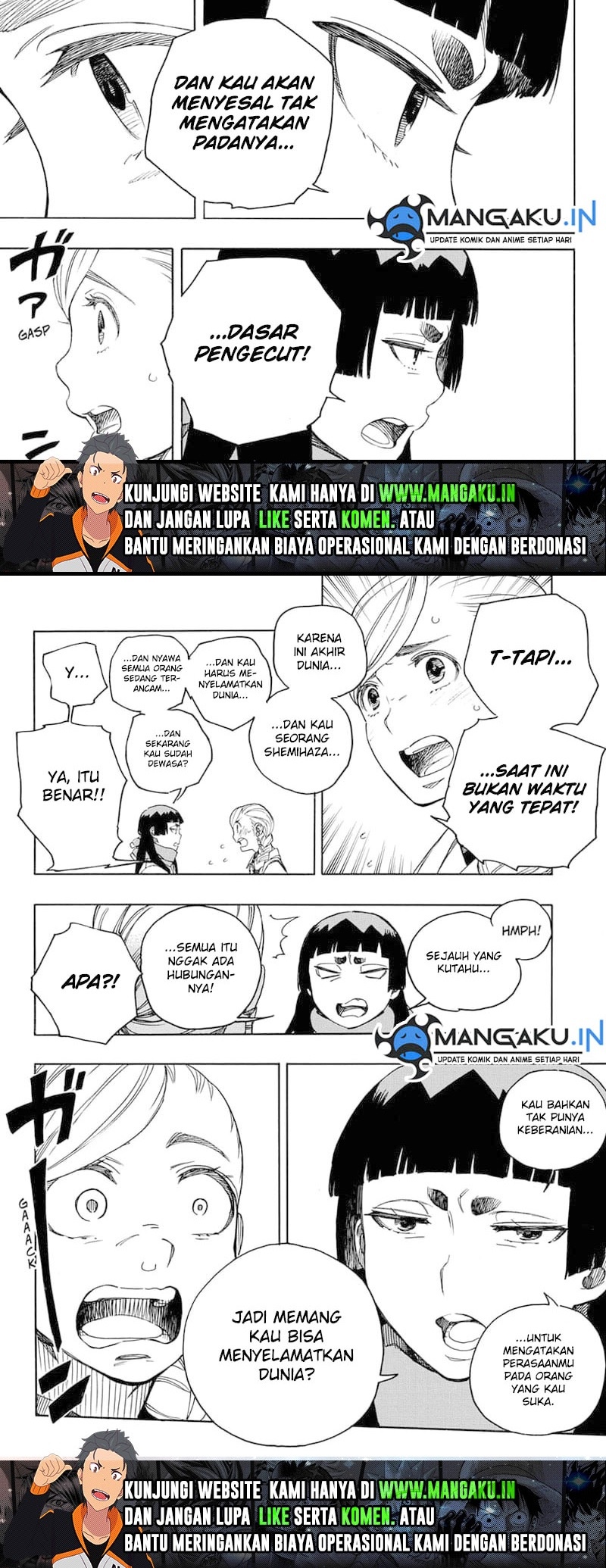 Ao no Exorcist Chapter 144.1 Gambar 9