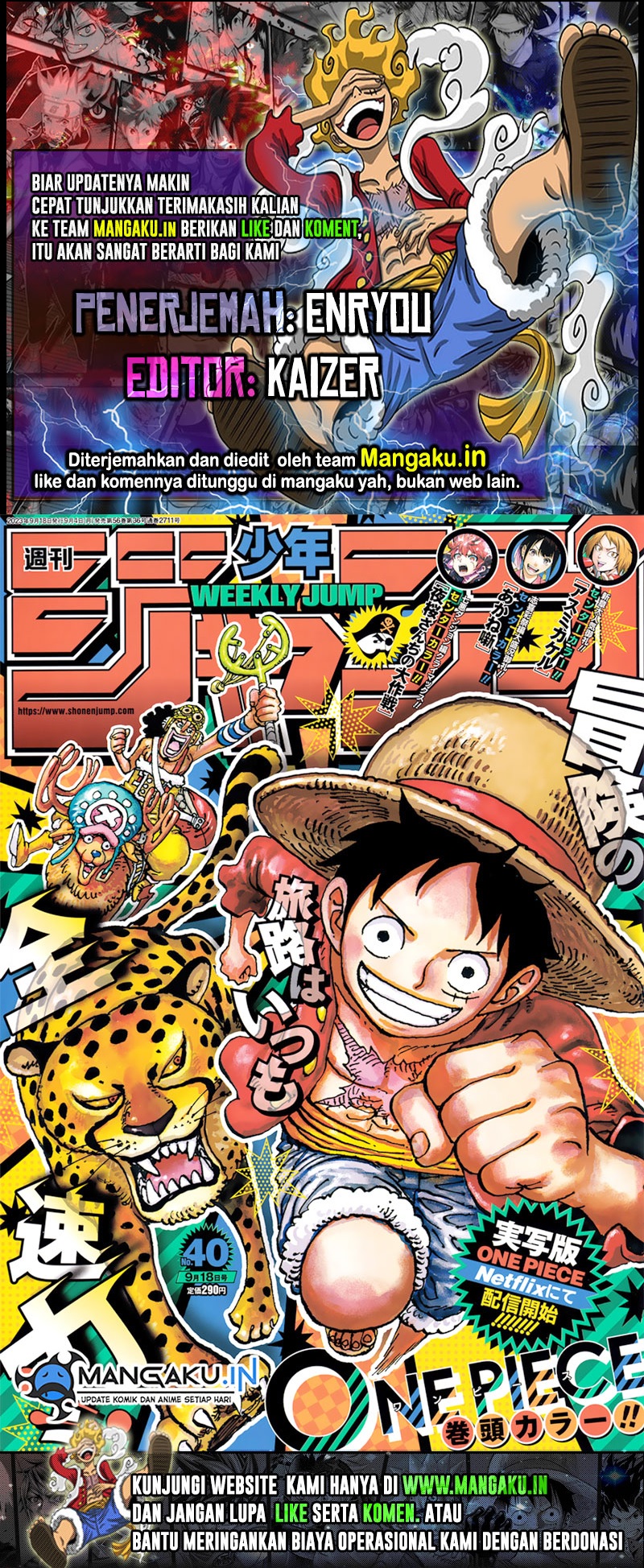 Komik One Piece Chapter 1091 gambar nomor 1