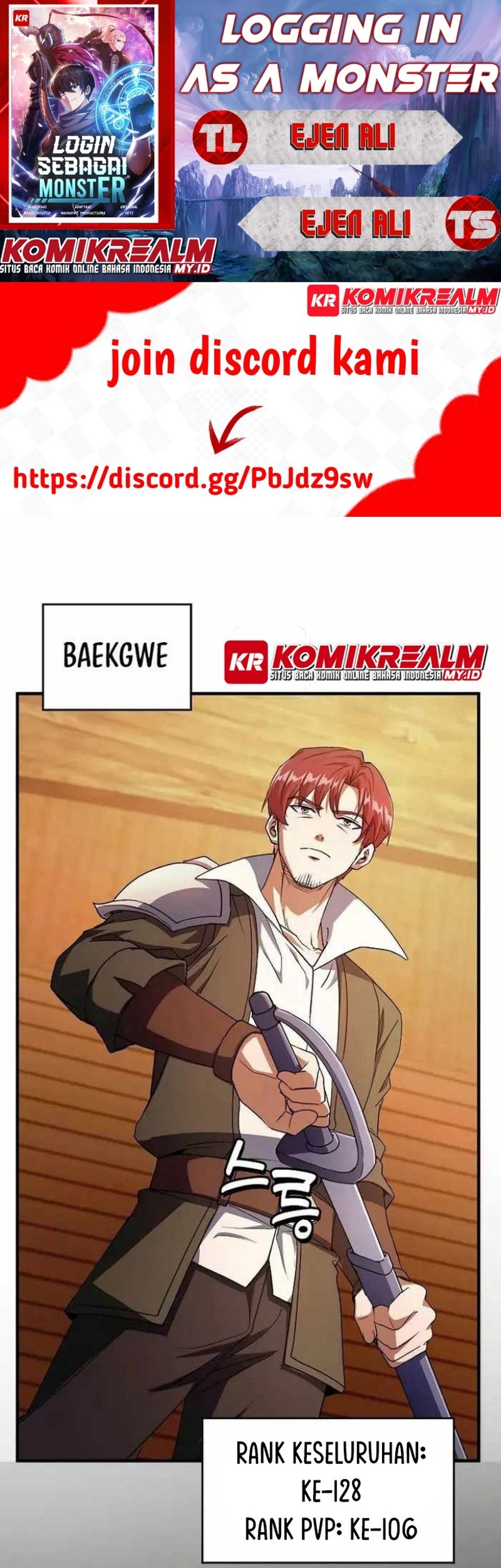 Komik Logging in as a Monster Chapter 28 gambar nomor 1