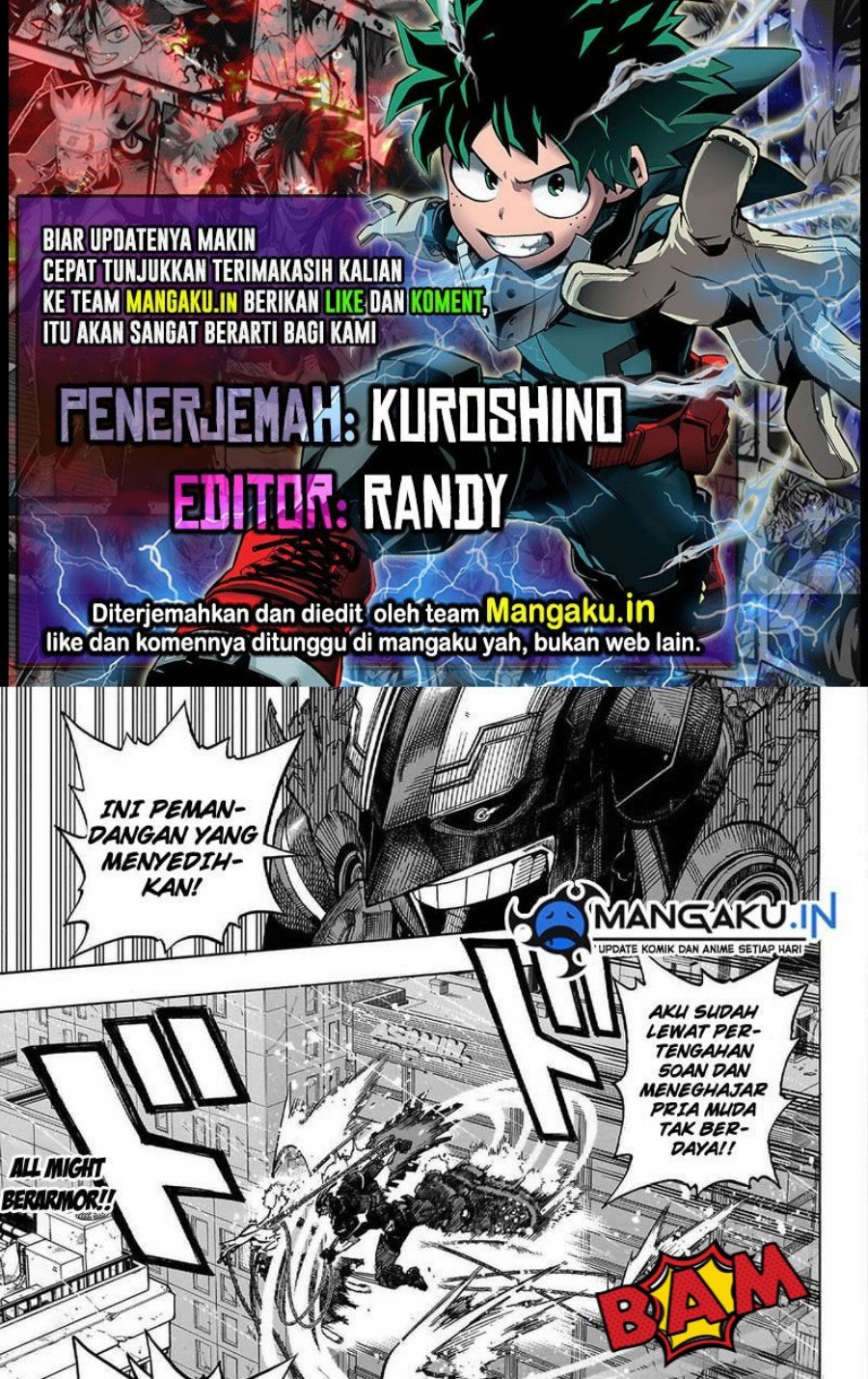 Komik Boku no Hero Academia Chapter 397 gambar nomor 1