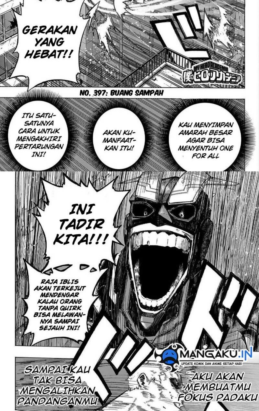 Manga Boku no Hero Academia Chapter 397 gambar nomor 2