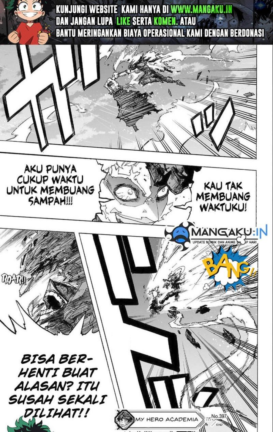 Boku no Hero Academia Chapter 397 Gambar 7