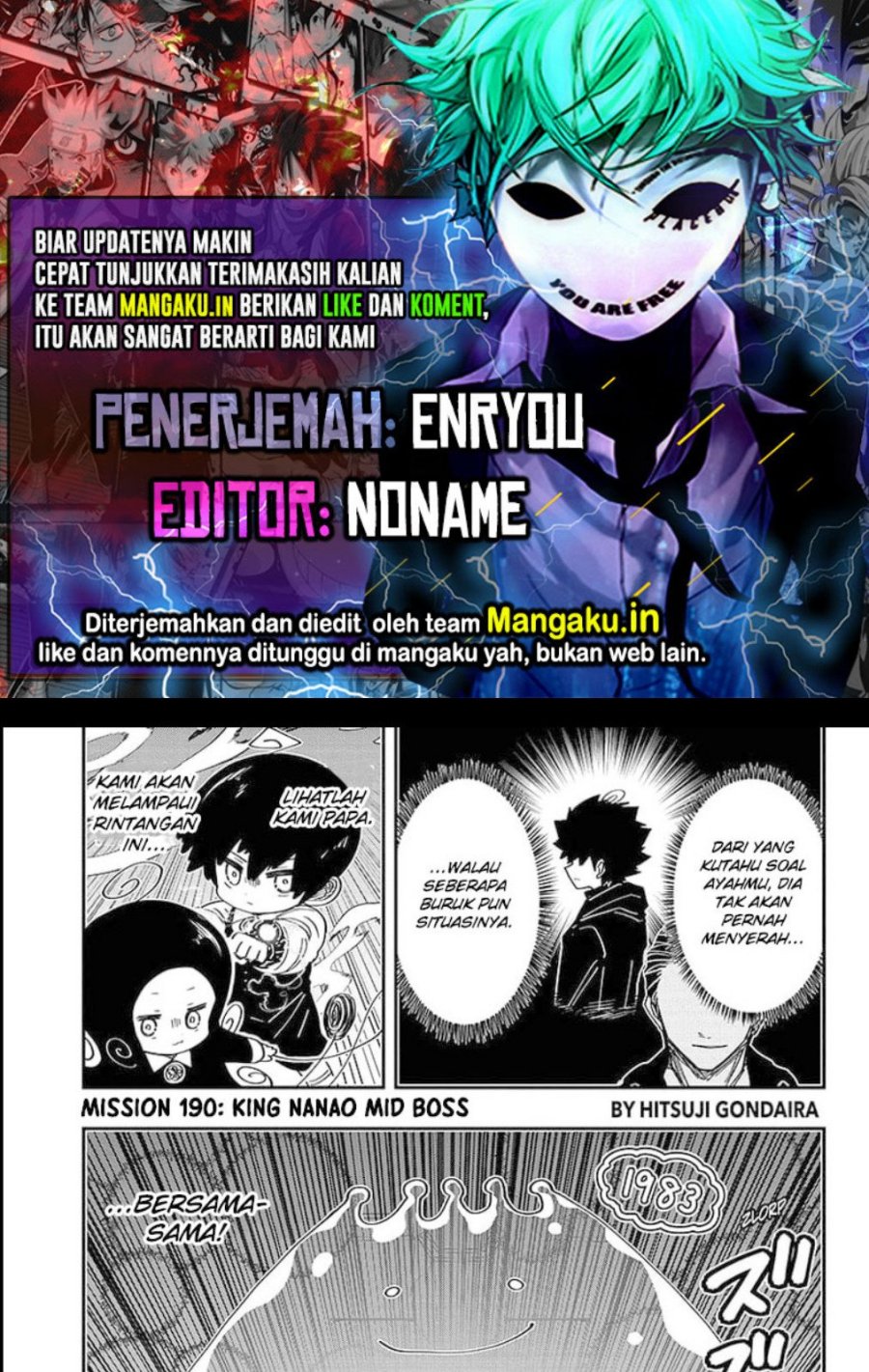 Komik Mission: Yozakura Family Chapter 190 gambar nomor 1