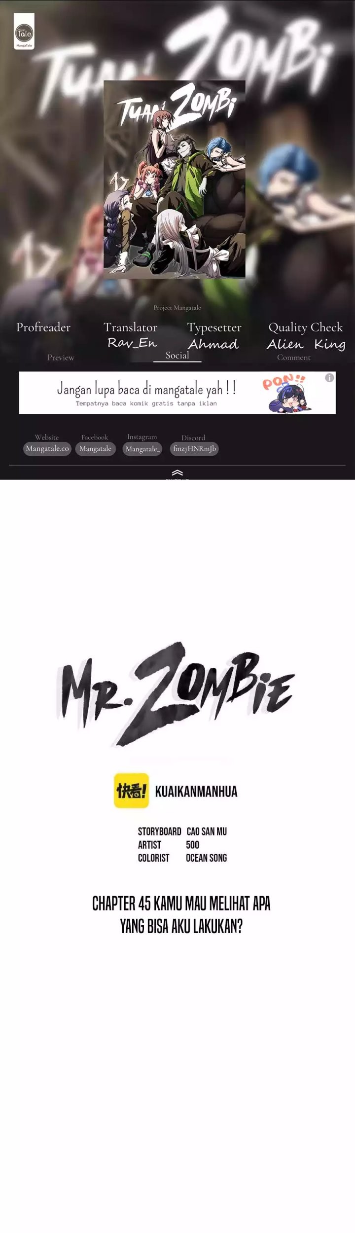 Komik Mr. Zombie Chapter 45 gambar nomor 1