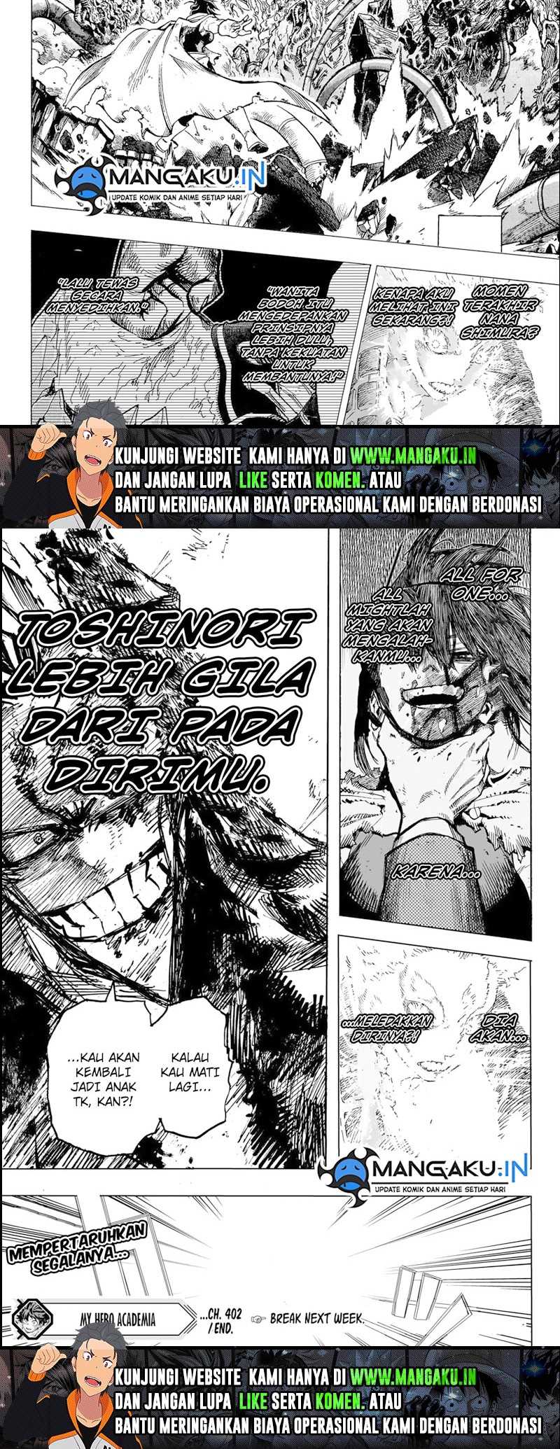 Boku no Hero Academia Chapter 402 Gambar 9