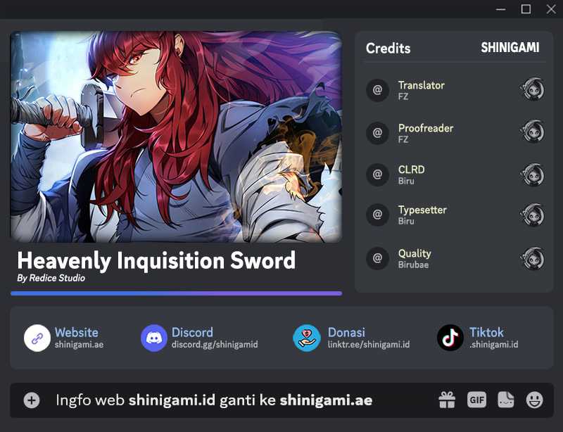 Komik Heavenly Inquisition Sword Chapter 66 gambar nomor 1