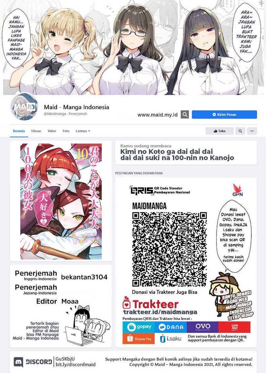 Manga Kimi no Koto ga Dai Dai Dai Dai Daisuki na 100-ri no Kanojo Chapter 108 gambar nomor 2