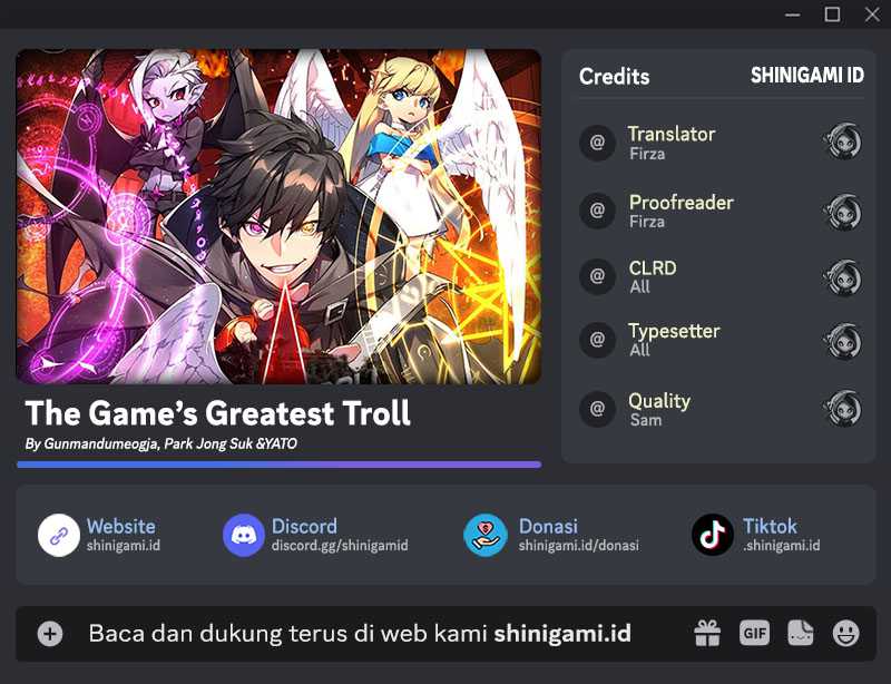 Komik The Game’s Greatest Troll Chapter 34 gambar nomor 1