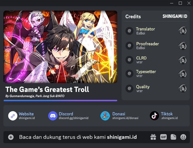 Komik The Game’s Greatest Troll Chapter 28 gambar nomor 1