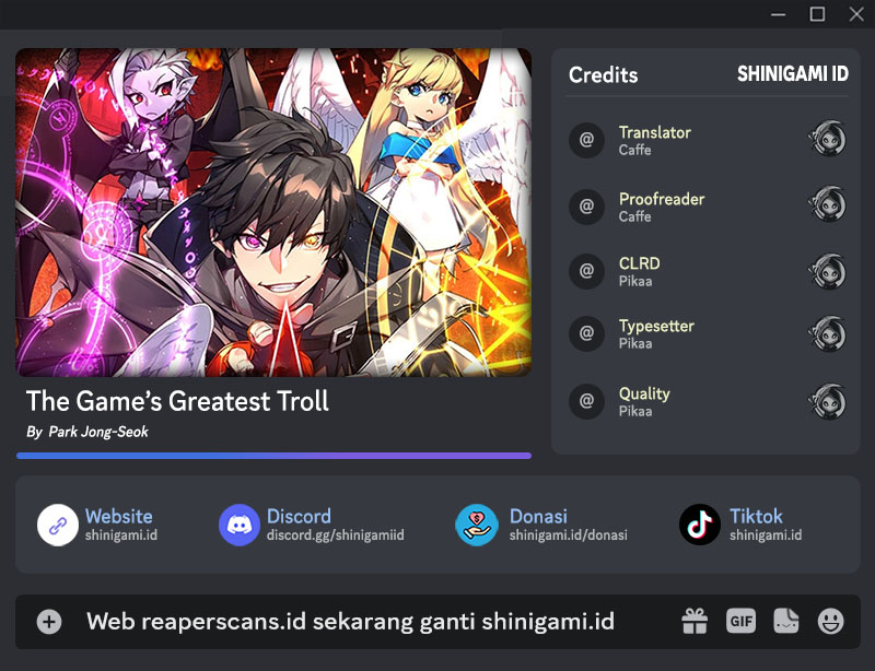 Komik The Game’s Greatest Troll Chapter 23 gambar nomor 1