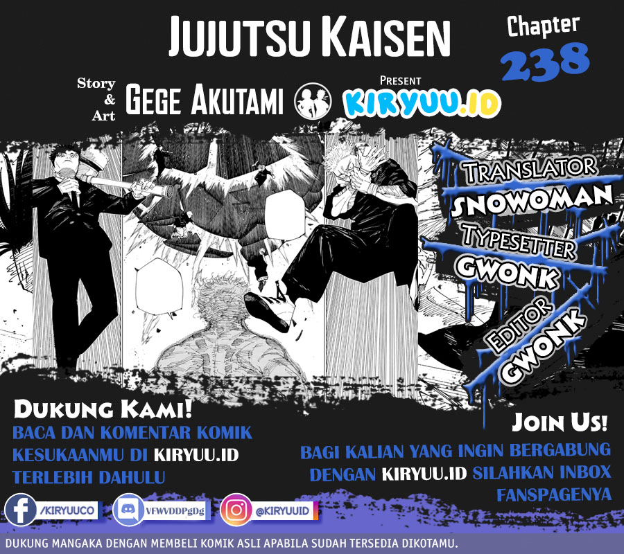 Komik Jujutsu Kaisen Chapter 238 gambar nomor 1