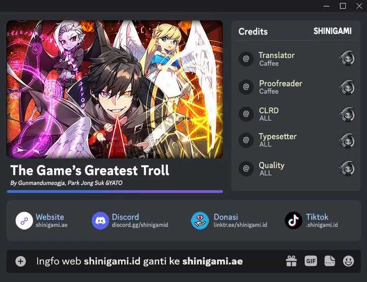 Komik The Game’s Greatest Troll Chapter 53 gambar nomor 1