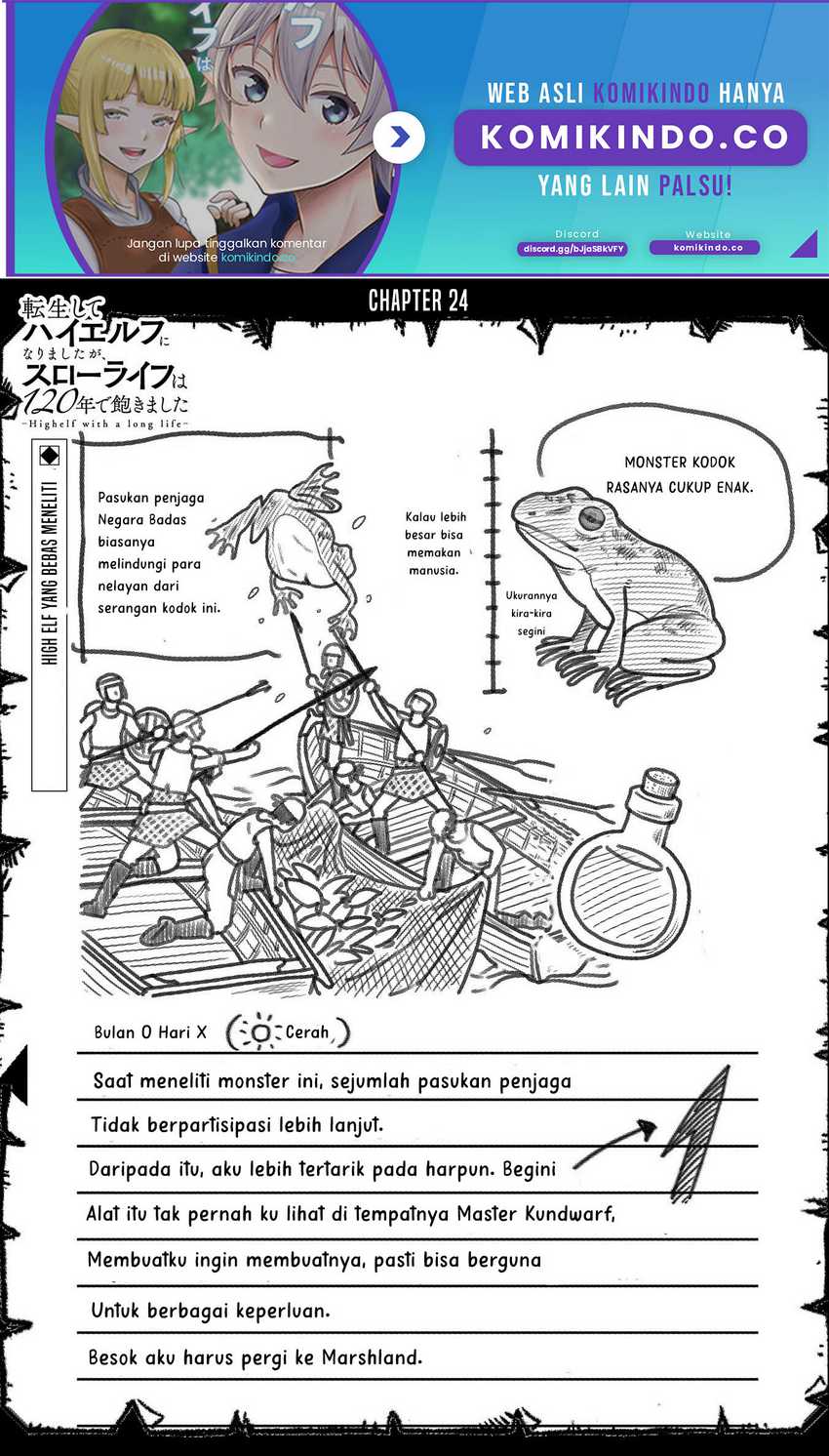 Manga Tensei Shite High Elf ni Narimashitaga, Slow Life wa 120-nen de Akimashita Chapter 24 gambar nomor 2