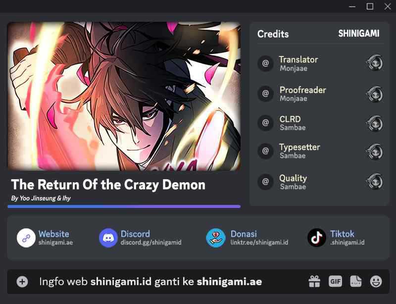 Komik Return of the Mad Demon Chapter 96 gambar nomor 1