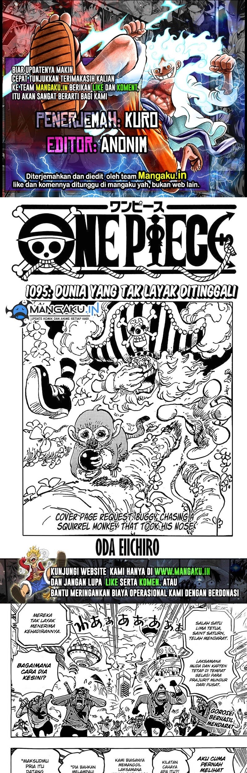 Komik One Piece Chapter 1095 gambar nomor 1