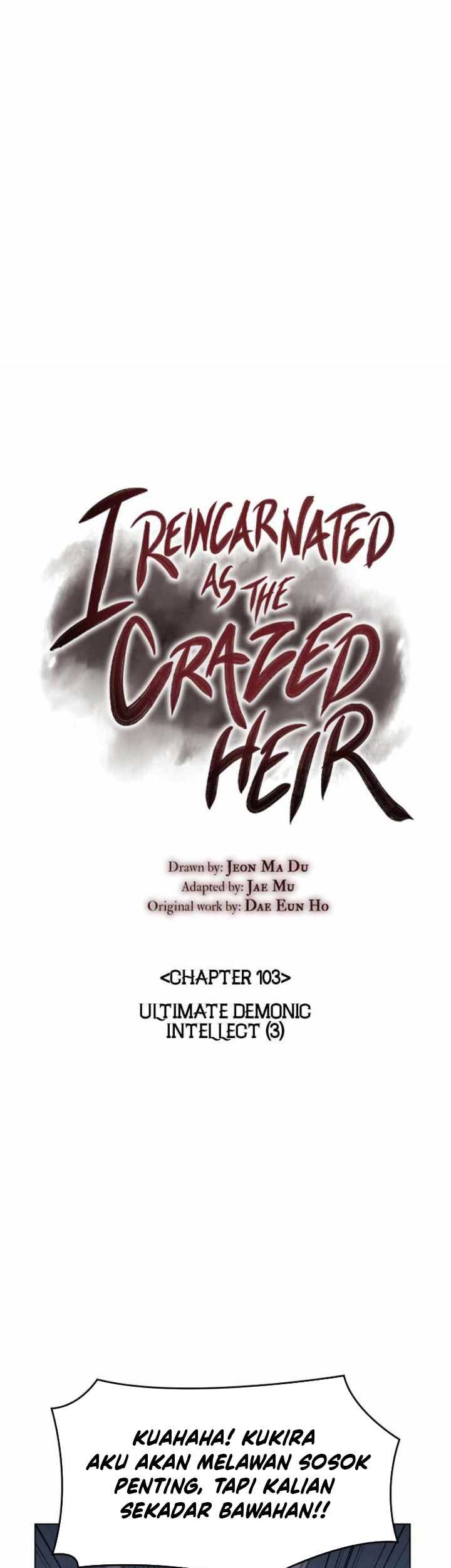 I Reincarnated As The Crazed Heir Chapter 103 Gambar 24
