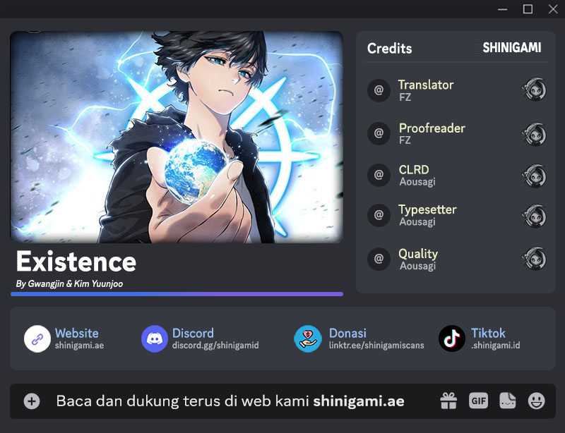 Komik Existence Chapter 67 gambar nomor 1