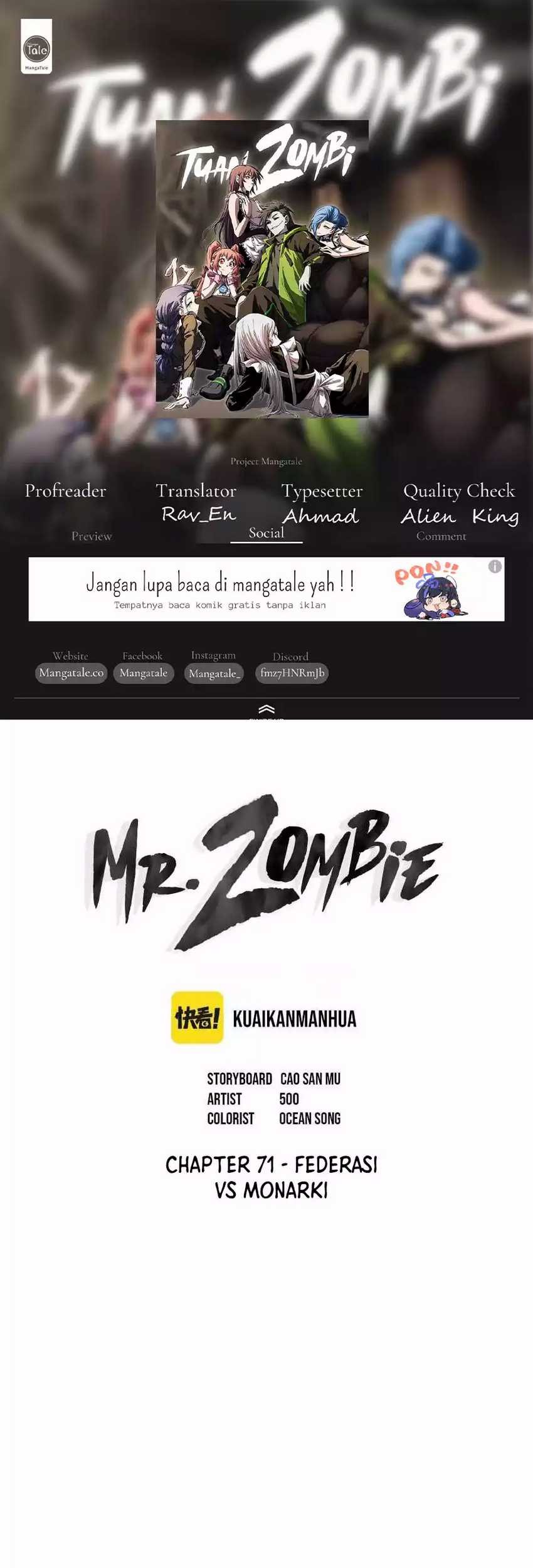 Komik Mr. Zombie Chapter 71 gambar nomor 1